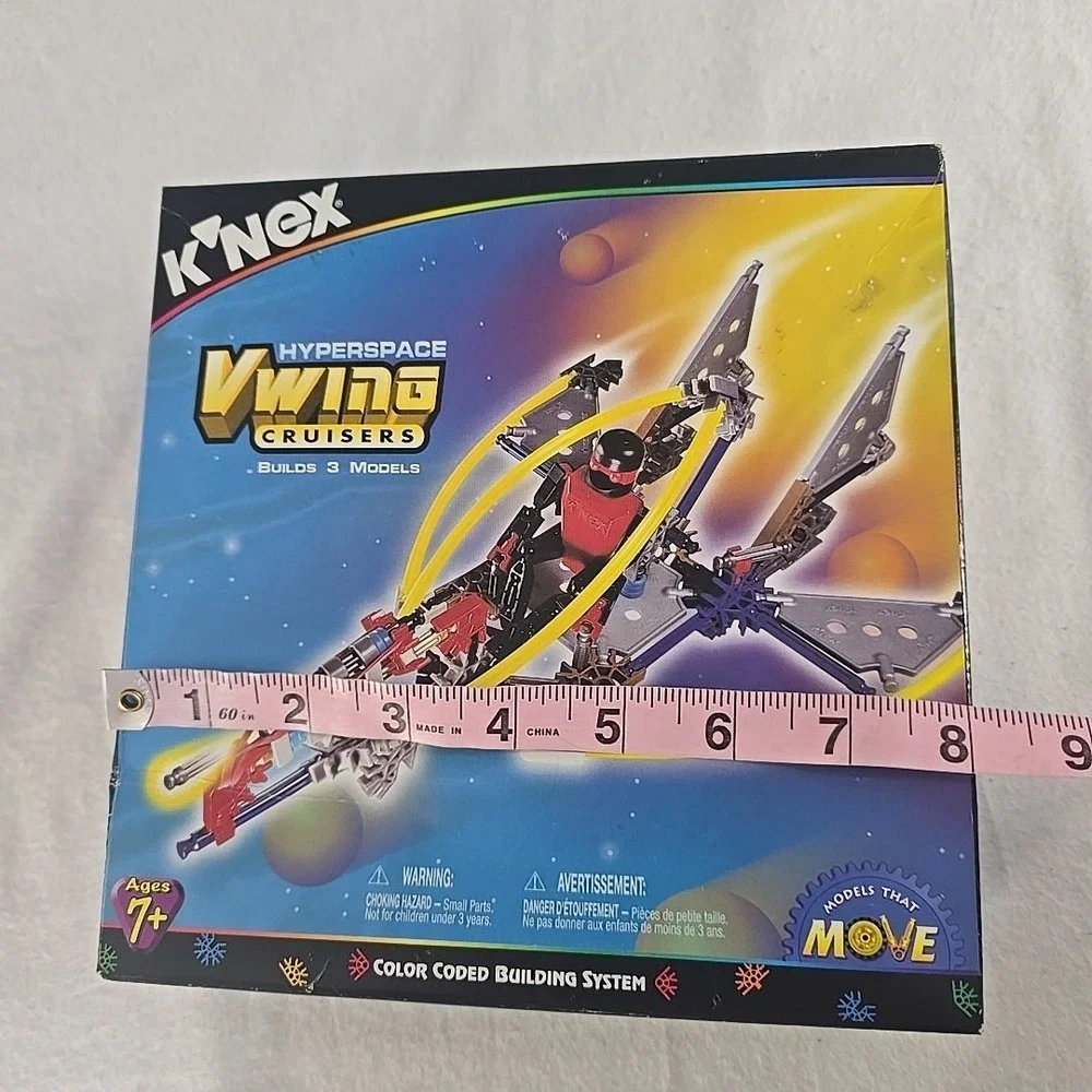 K'NEX HyperSpace VWing Cruisers Set 1999 Builds 3 Airship Models Missile‎ Plane